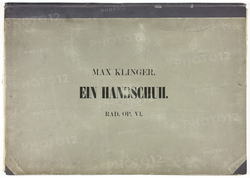 Portfolio Cover to A Glove, 1881. Creator: Max Klinger.