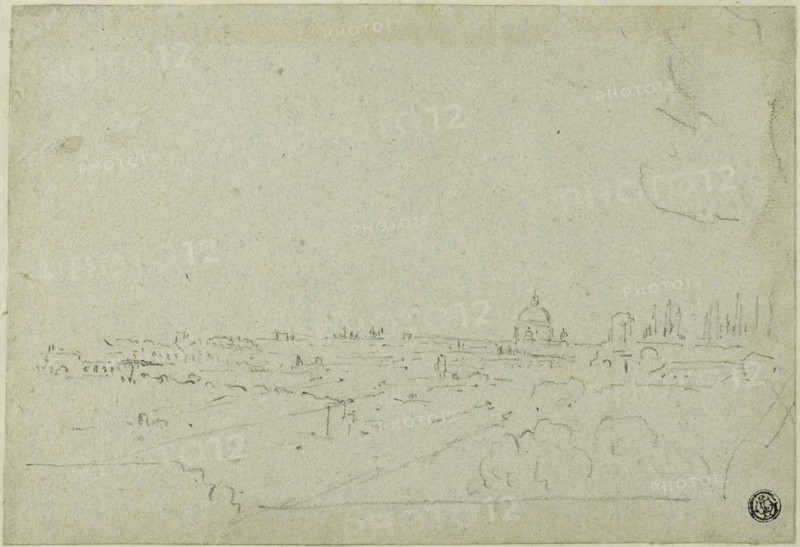 View of Saint Peter's from the Palace of the Caesars, with Circus Maximus Below, n.d. Creator: Richard Wilson.