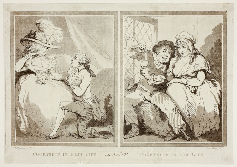 Courtship in High and Low Life, n.d. Creator: Samuel Alken.