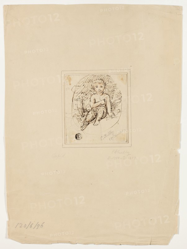 Seated Cupid, 1776/1808. Creator: Samuel Shelley.