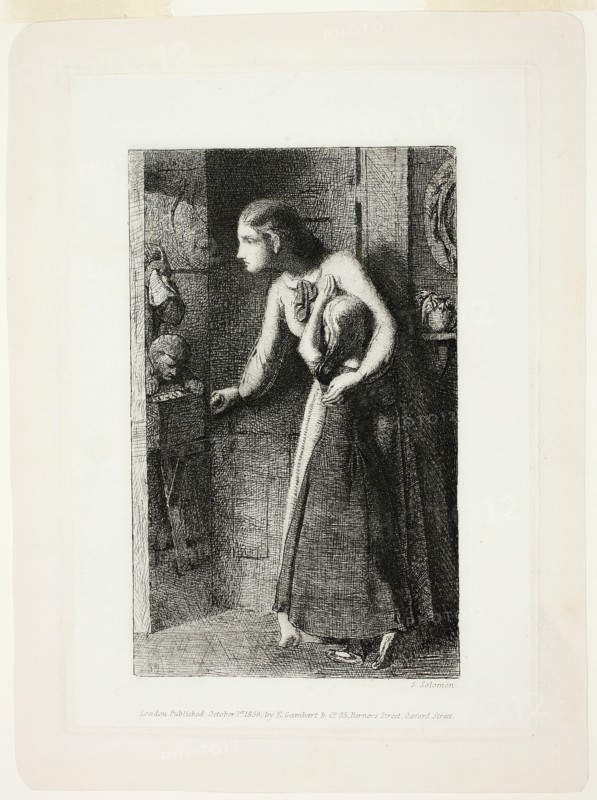 The Haunted House, 1858. Creator: Simeon Solomon.