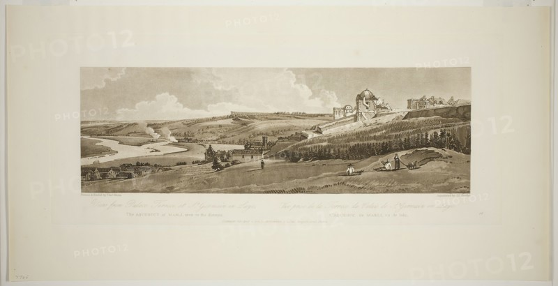 View from Palace Terrace at Saint Germain on Laye, from Twenty Views in Paris and its Environs, 1802 Creator: Thomas Girtin.