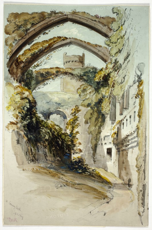 Conway Castle, 1849. Creator: Thomas Miles Richardson II.