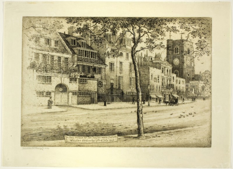 Cheyne Walk, n.d. Creator: Walter Richard Sickert.