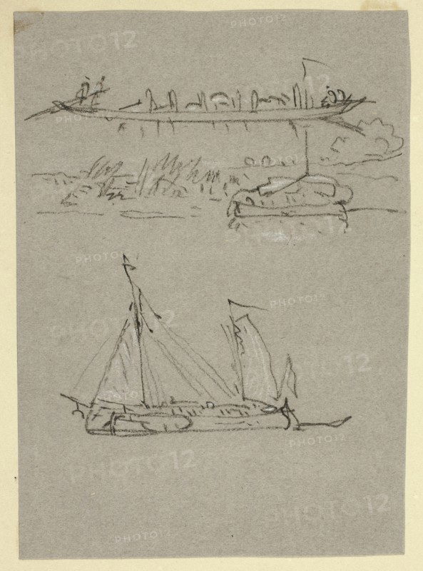 River Scenes, n.d. Creator: William Alfred Delamotte.
