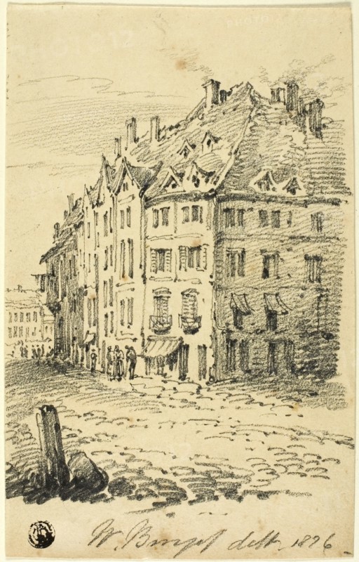 City Street, 1876. Creator: William Burges.