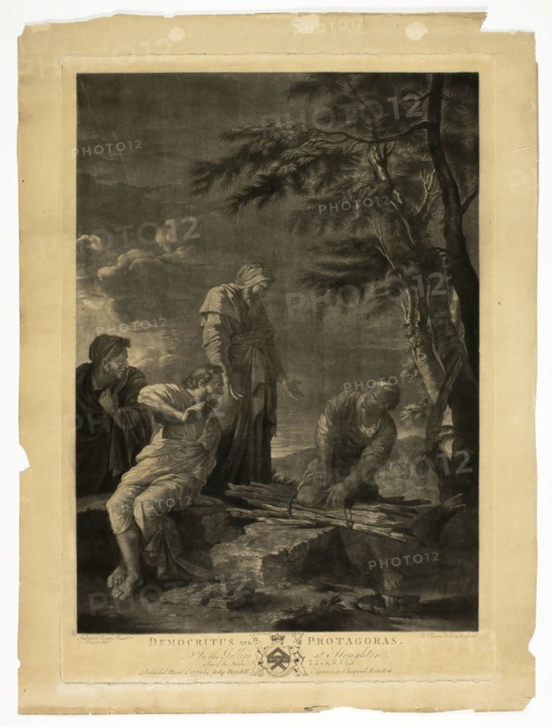Democritus and Protagoras, 1778. Creator: William Pether.