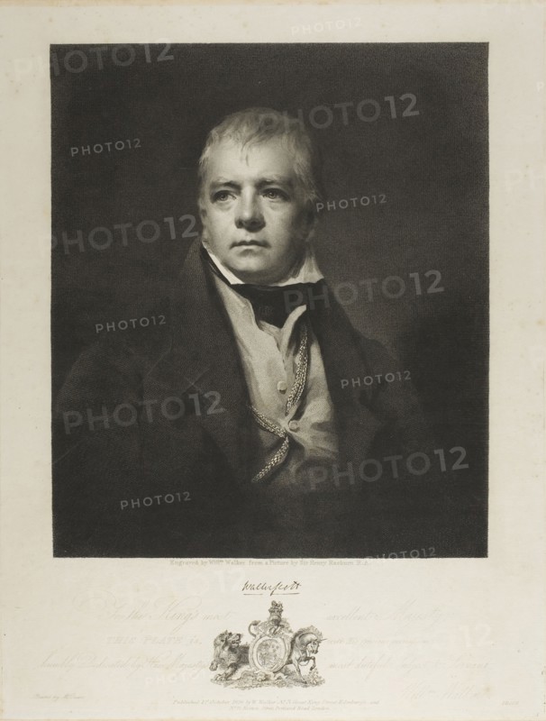 Sir Walter Scott Bart, 1826. Creator: William Walker.