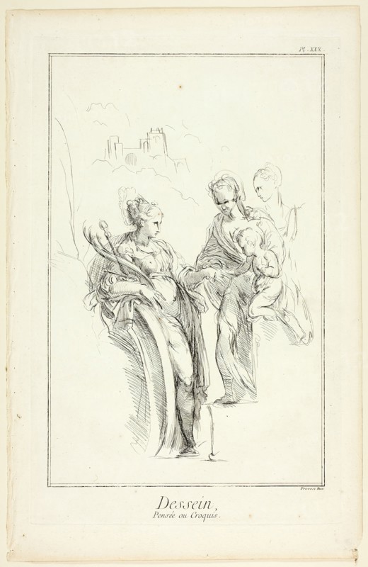 Design: Sketch, from Encyclopédie, 1762/77. Creator: Benoit-Louis Prevost.