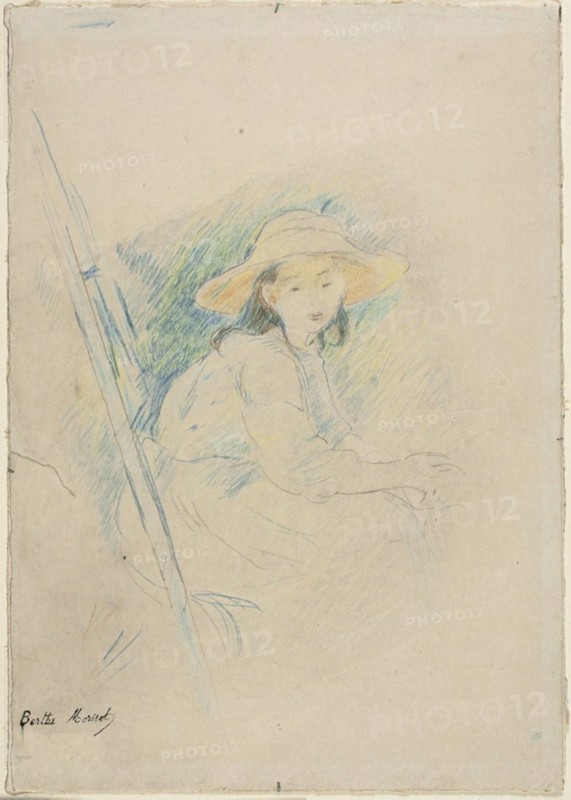 Seated Girl (Julie Manet), c. 1890. Creator: Berthe Morisot.