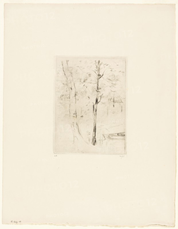 The Lake in the Bois de Boulogne, 1889. Creator: Berthe Morisot.