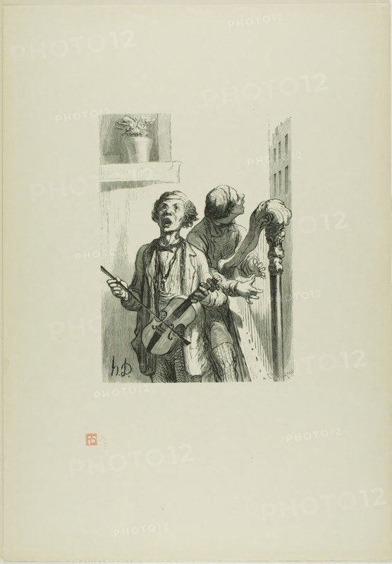The Street Singers, 1862, printed 1920. Creator: Charles Maurand.