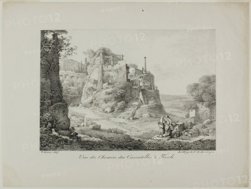 View of the Road from Cascatelles to Tivoli, 1817. Creator: Claude Thiénon.