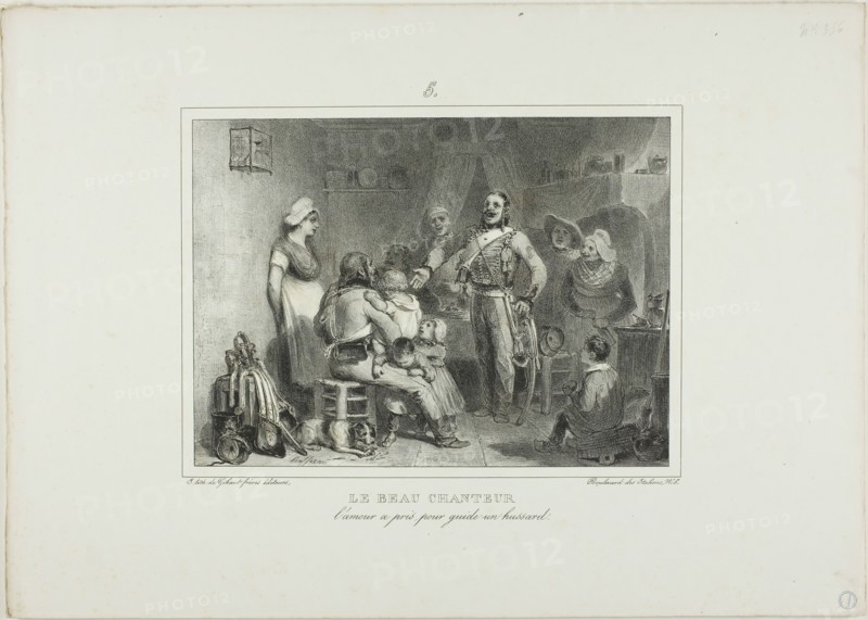 The Best Singer, 1831. Creator: Auguste Raffet.