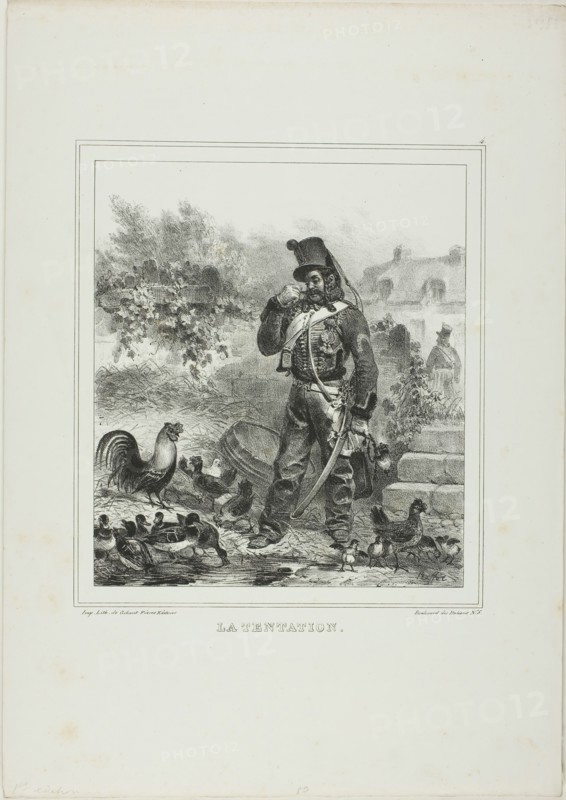 Temptation, 1833. Creator: Auguste Raffet.