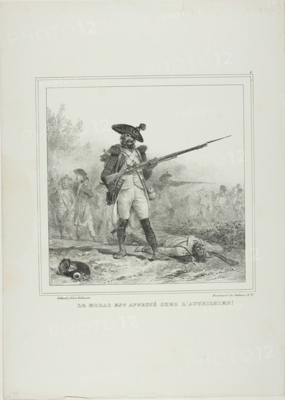 Morale is Affected by the Austrians!, 1833. Creator: Auguste Raffet.