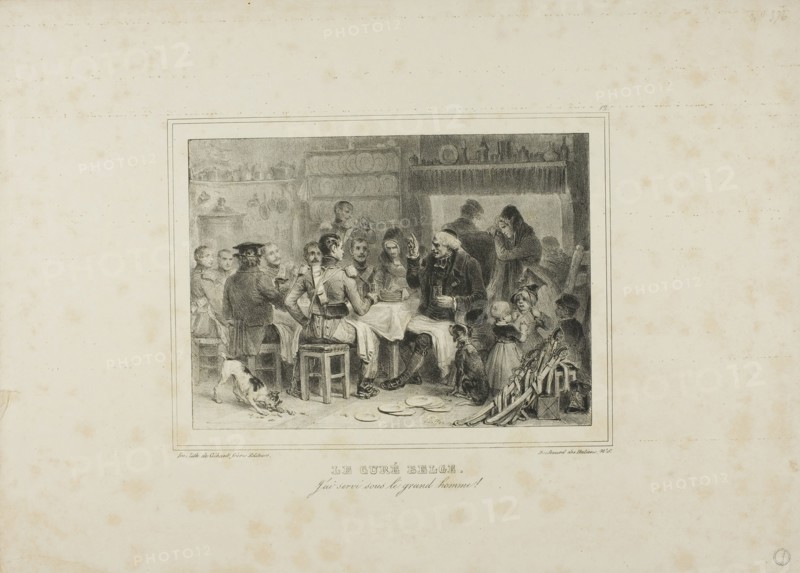 The Belgian Curate: I have served under the great man!, 1832–33. Creator: Auguste Raffet.