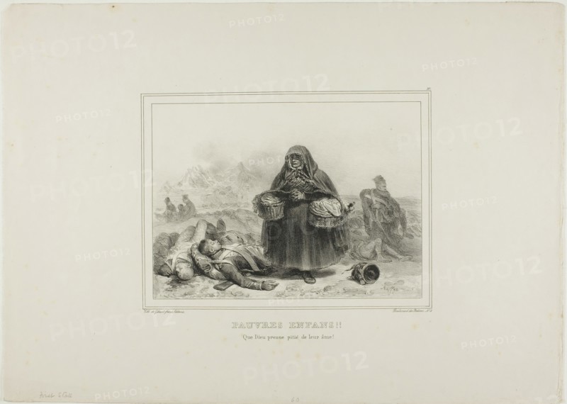Poor Children!! May God take pity on their souls!, 1834. Creator: Auguste Raffet.