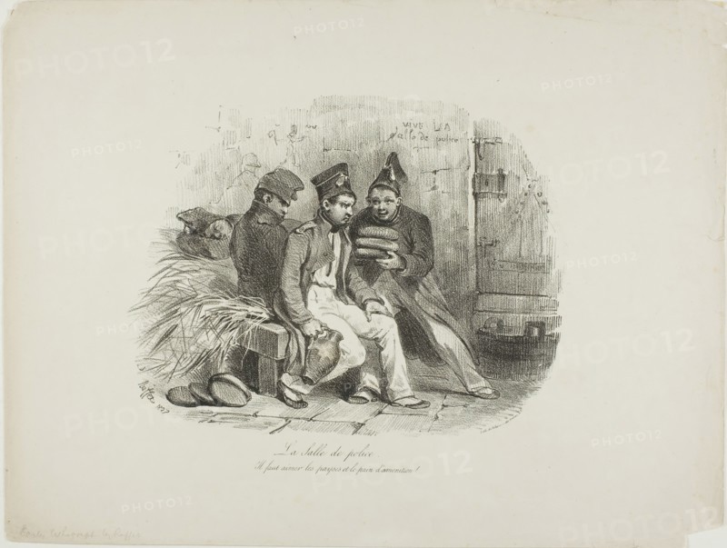 Military Prison, 1827. Creator: Auguste Raffet.