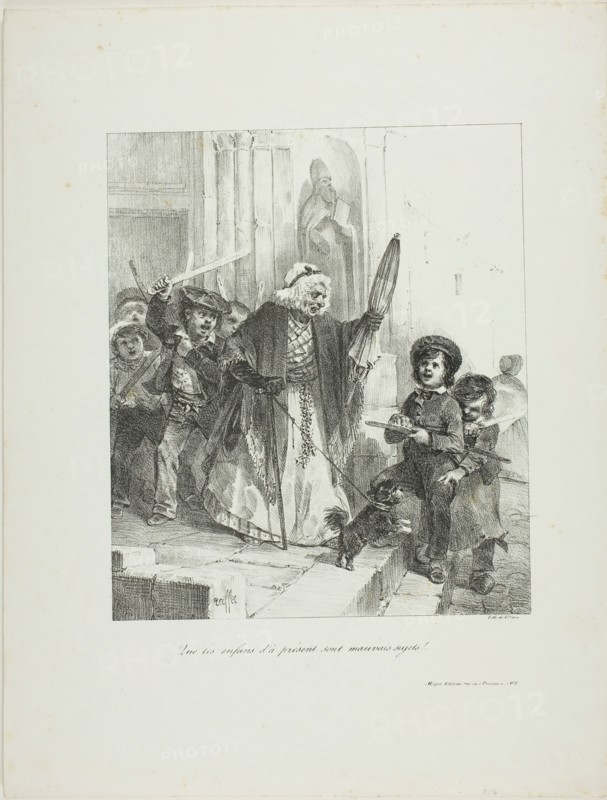Children these days are a bad lot!, 1827. Creator: Auguste Raffet.
