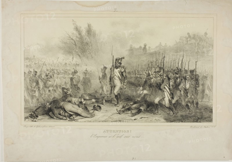 Attention! The Emperor has his eye on you, 1832. Creator: Auguste Raffet.