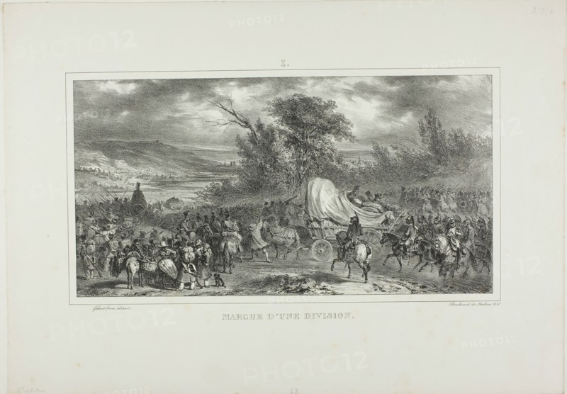 Division March, 1831. Creator: Auguste Raffet.