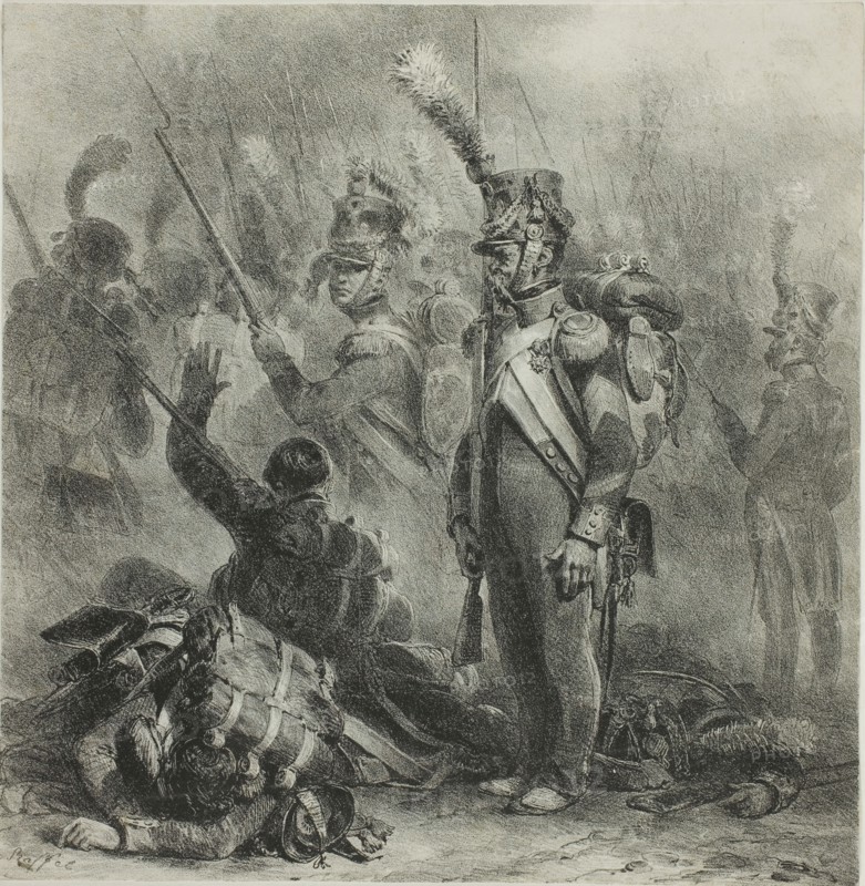 Close the Ranks, 1832. Creator: Auguste Raffet.