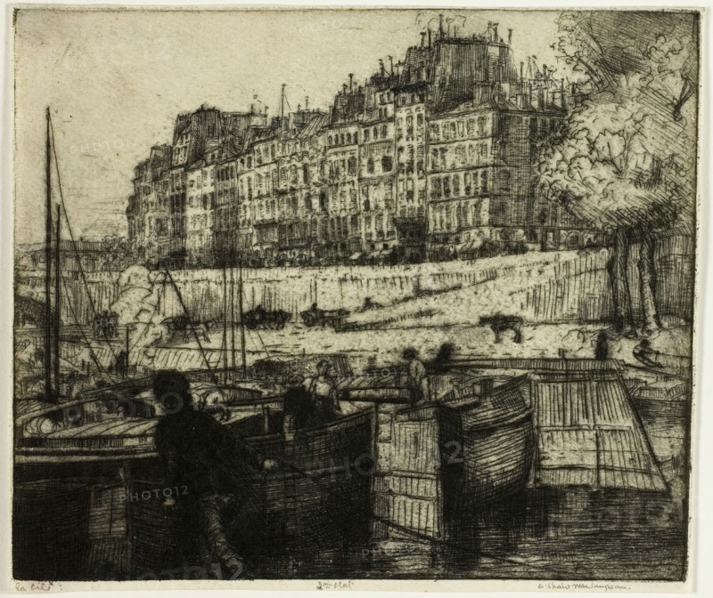 La Cité, Paris, 1900. Creator: Donald Shaw MacLaughlan.