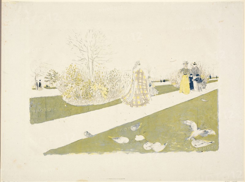 The Tuileries Garden, 1896. Creator: Edouard Vuillard.