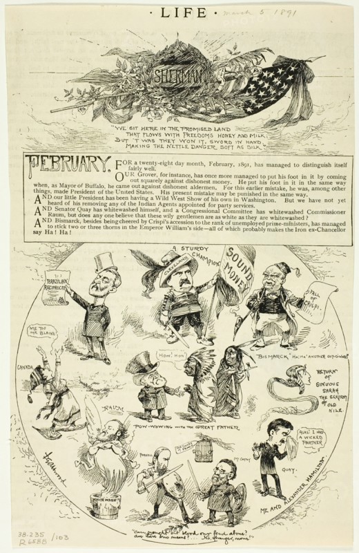 Sherman, published March 5, 1891. Creator: F. G. Atwood.