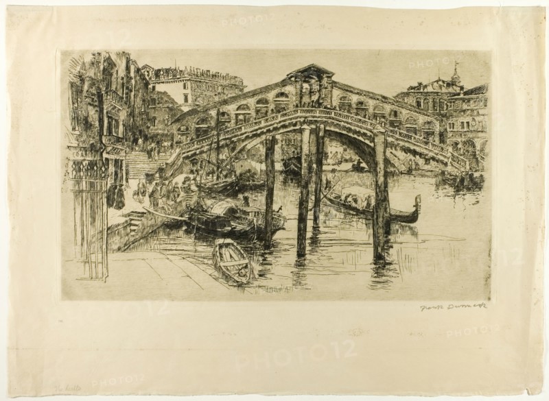 The Rialto, Venice, 1883. Creator: Frank Duveneck.