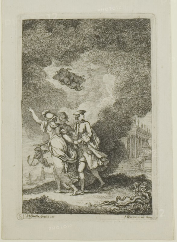Plate from, Nella Venuta, 1764. Creator: Franz Edmund Weirotter.