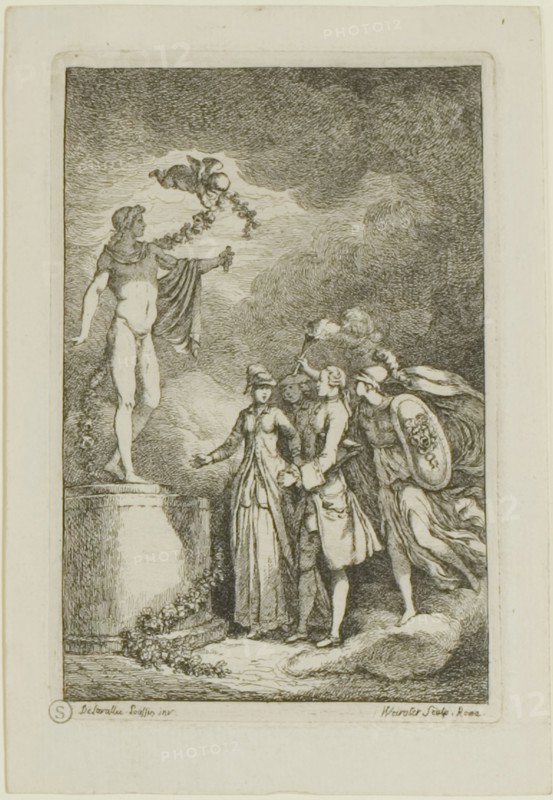 Plate from, Nella Venuta, 1764. Creator: Franz Edmund Weirotter.