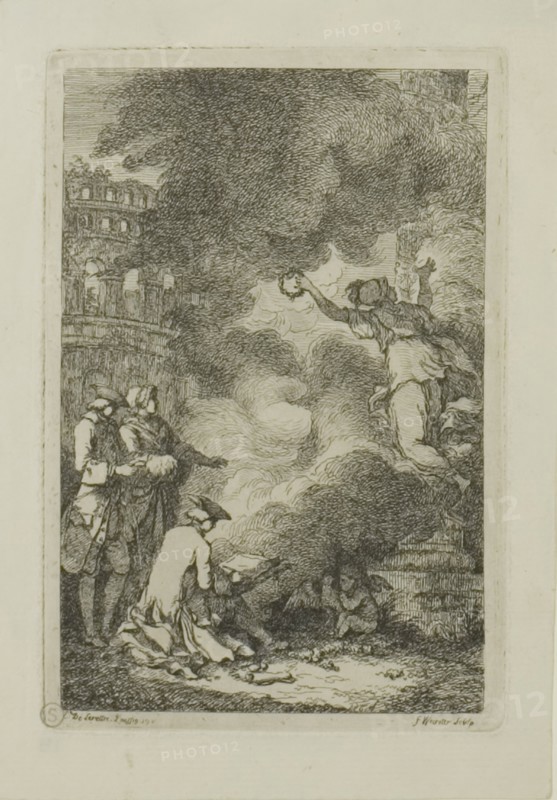 Plate from, Nella Venuta, 1764. Creator: Franz Edmund Weirotter.