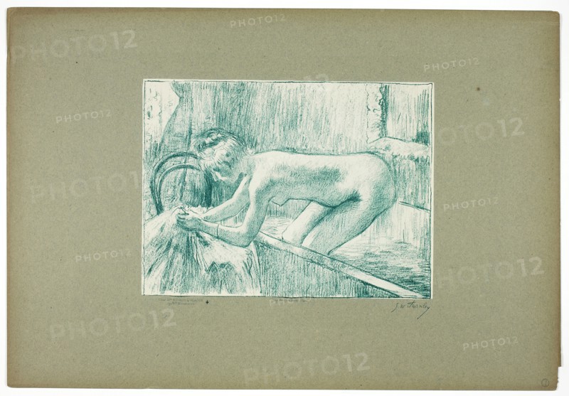 Getting Out of the Bath, 1889–90. Creator: Georges William Thornley.