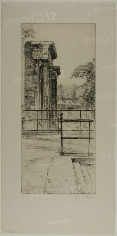 Ruins of the Old Tuileries, Paris, 1903. Creator: Gustave Leheutre.