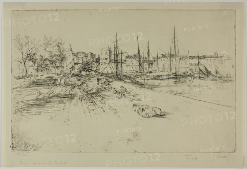 The New Dock at la Rochelle, 1904. Creator: Gustave Leheutre.