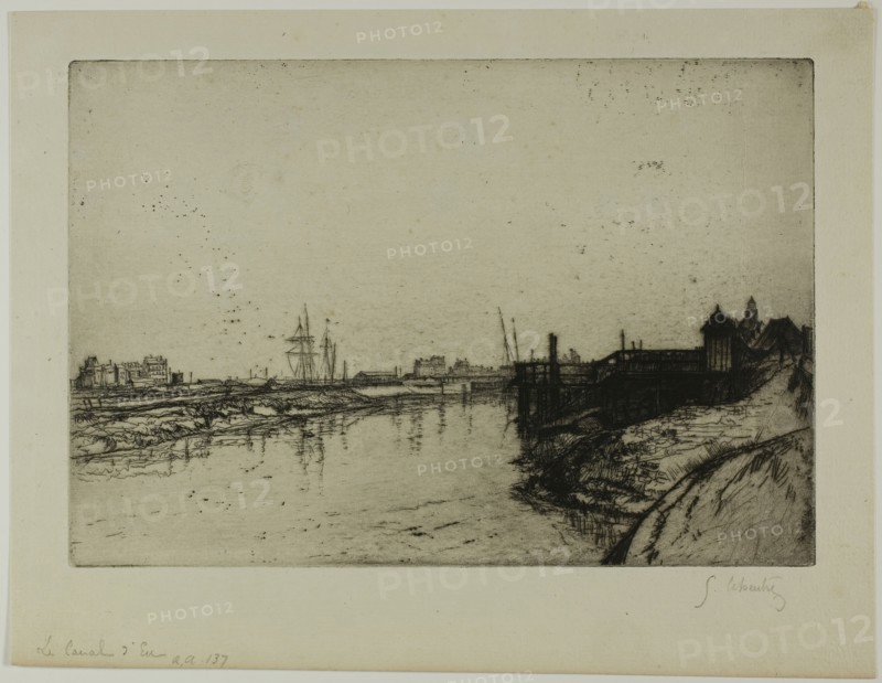 The Canal d'Eu (near Tréport), 1898. Creator: Gustave Leheutre.
