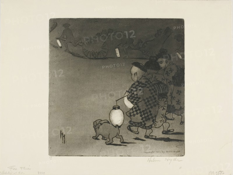 Fireflies, 1906. Creator: Helen Hyde.