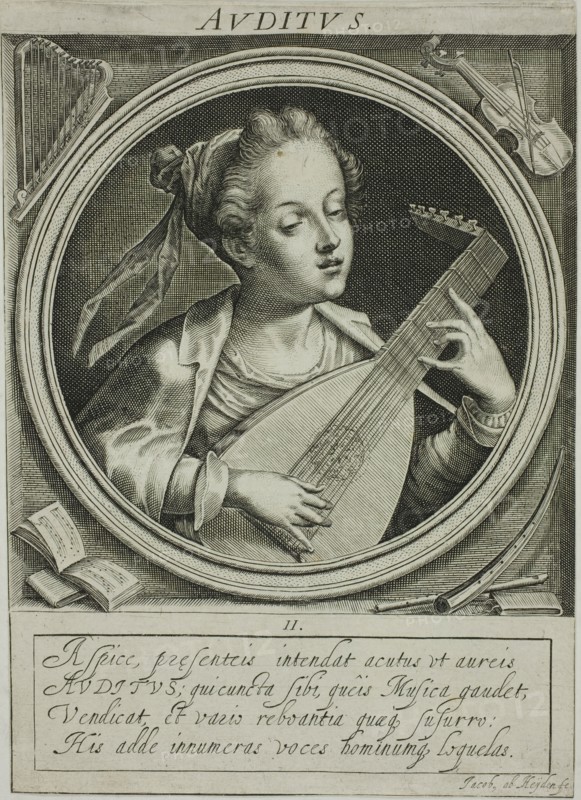 Sound, plate two from The Five Senses, n.d. Creator: Jacob van der Heyden.