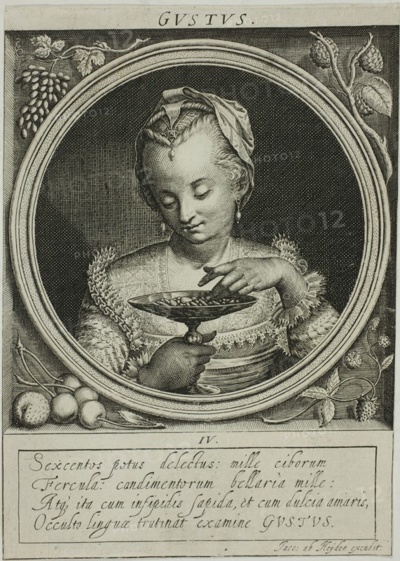 Taste, plate four from The Five Senses, n.d. Creator: Jacob van der Heyden.
