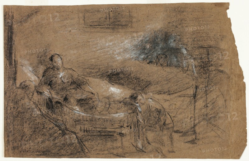 Deathbed Scene, n.d. Creator: Jean-Baptiste Carpeaux.