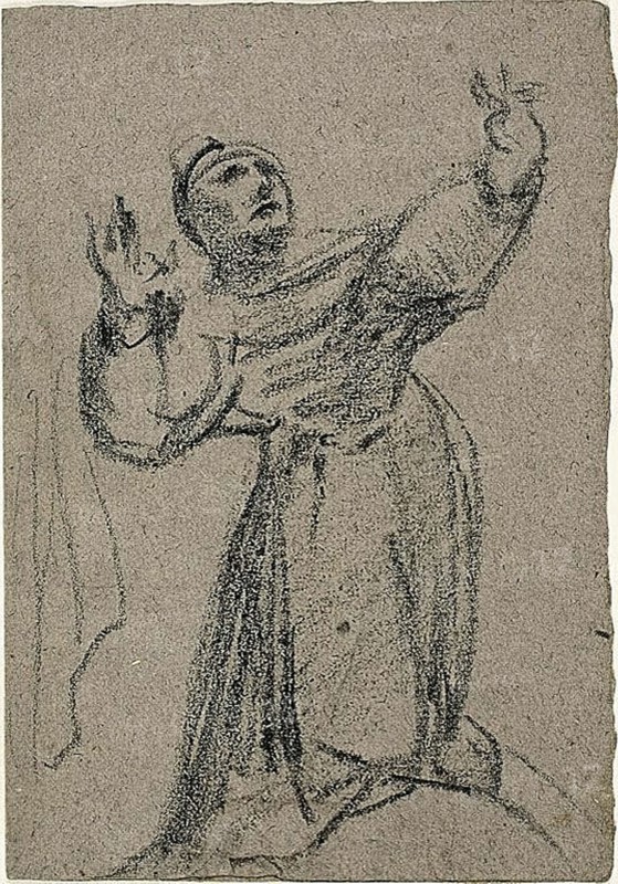 Kneeling Figure with Arms Raised, n.d. Creator: Jean-Baptiste Carpeaux.