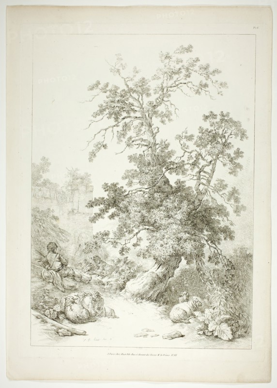 Plate Six of 38 from Oeuvres de J. B. Huet, 1796–99. Creator: Jean Baptiste Marie Huet.
