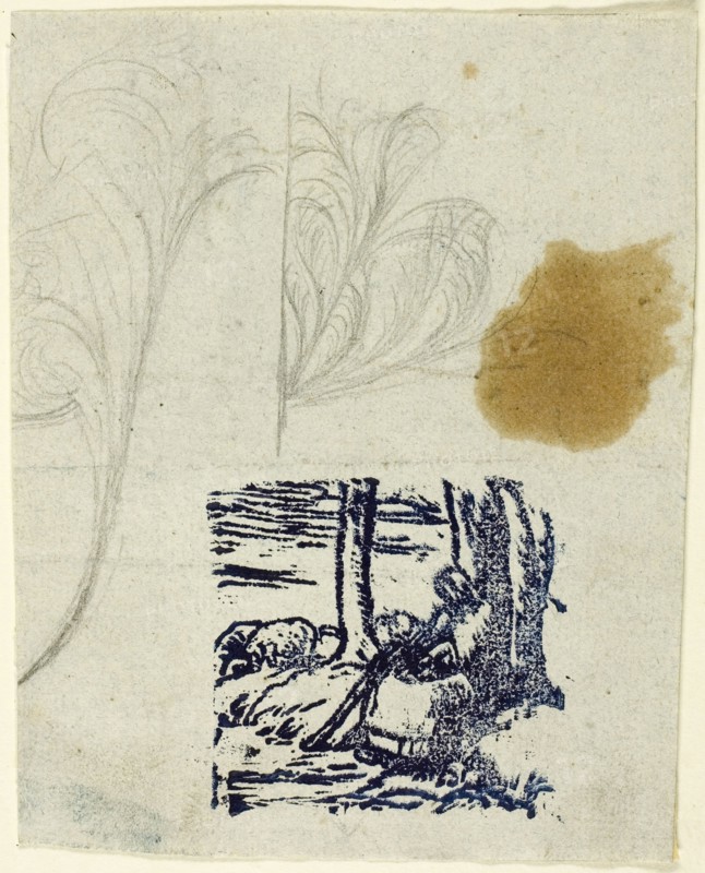 Little Shepherdess, Seated, n.d. Creator: Jean Francois Millet.