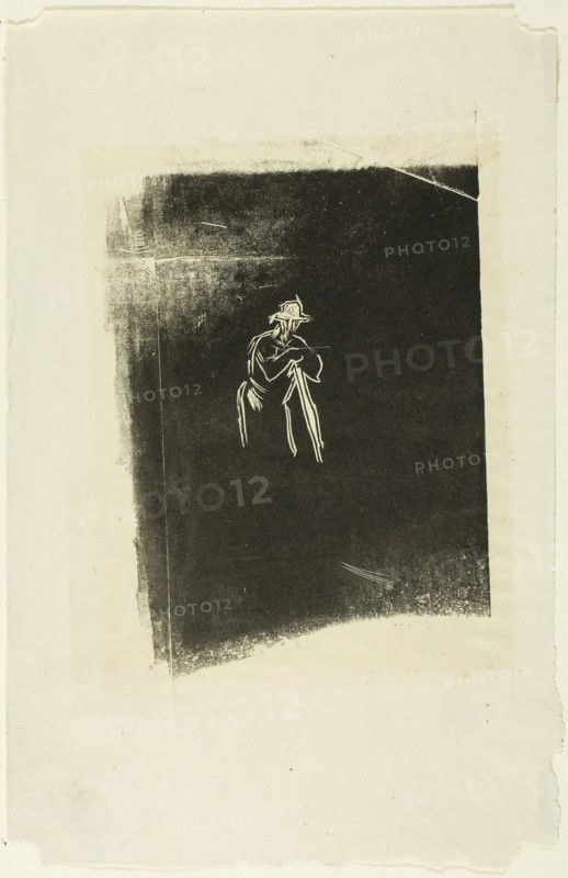 Man Resting On His Spade, n.d. Creator: Jean Francois Millet.