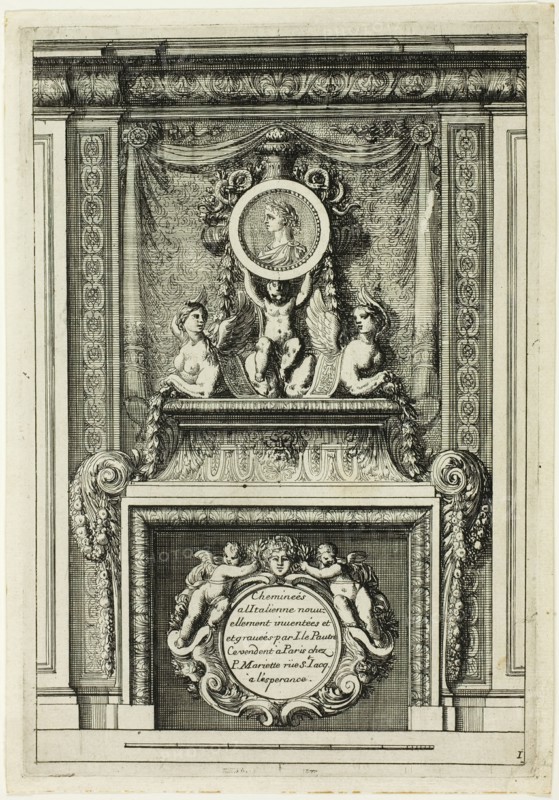 Chimneys in the Italian Manner, c. 1665. Creator: Jean le Pautre.