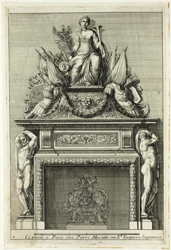 Chimneys in the Italian Manner, c. 1665. Creator: Jean le Pautre.