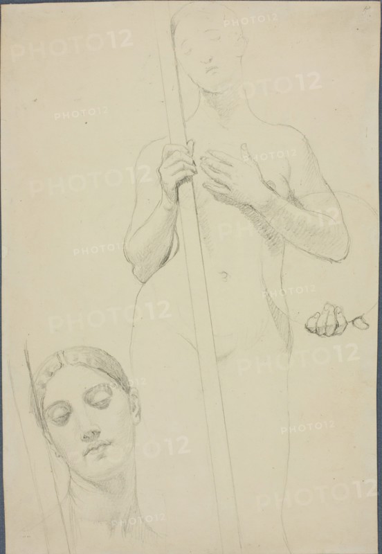 Study, c. 1842. Creator: Jean-Auguste-Dominique Ingres.
