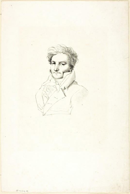 Portrait of a Man, c. 1820. Creator: Jean-Auguste-Dominique Ingres.